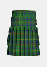 Utility_Holmes_Tartan_5729_kilt_back_image_with_pleated_design_and_adjustable_buckles_for_men
