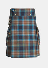 Utility_Holyrood_tartan_kilt_front_image_with_pleated_design_and_adjustable_buckles_for_men