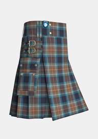Utility_Holyrood_tartan_kilt_side_image_with_pleated_design_and_adjustable_buckles_for_men