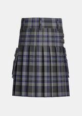 Utility_Hood_Tartan_6480_kilt_back_image_with_pleated_design_and_adjustable_buckles_for_men