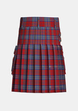 Utility_House_of_Edgar_tartan_5825_kilt_back_image_with_pleated_design_and_adjustable_buckles_for_men