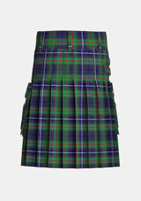 Utility_Humphries_Tartan_5225_kilt_back_image_with_pleated_design_and_adjustable_buckles_for_men