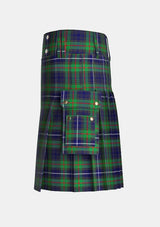 Utility_Humphries_Tartan_5225_kilt_left_image_with_pleated_design_and_adjustable_buckles_for_men