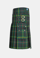 Utility_Hunting_Stewart_Tartan_kilt_right_image_with_pleated_design_and_adjustable_buckles_for_men