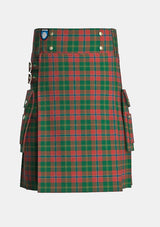 Utility_Hutcheson_Tartan_3808_kilt_front_image_with_pleated_design_and_adjustable_buckles_for_men