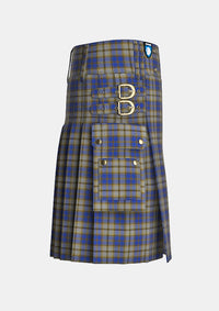 Utility_Independence_Tartan_2285_kilt_right_image_with_pleated_design_and_adjustable_buckles_for_men