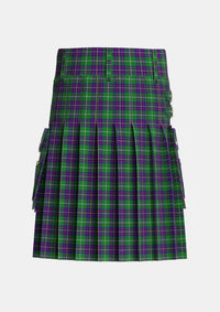 Utility_Inglis_2_Tartan_1798_kilt_back_image_with_pleated_design_and_adjustable_buckles_for_men
