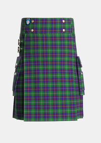Utility_Inglis_2_Tartan_1798_kilt_front_image_with_pleated_design_and_adjustable_buckles_for_men