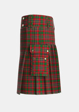 Utility_Innes_2_Tartan_1109_kilt_left_image_with_pleated_design_and_adjustable_buckles_for_men