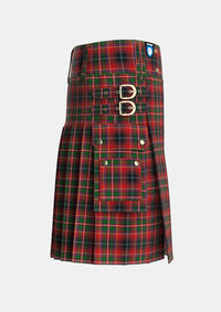 Utility_Innes_of_Moray_Tartan_3387_kilt_right_image_with_pleated_design_and_adjustable_buckles_for_men