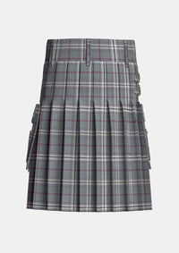 Utility_Inverarity_Morton_Tartan_14499_kilt_back_image_with_pleated_design_and_adjustable_buckles_for_men