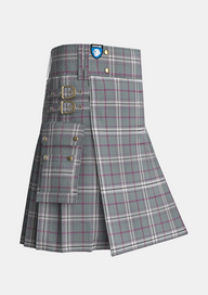 Utility_Inverarity_Morton_Tartan_14499_kilt_side_image_with_pleated_design_and_adjustable_buckles_for_men