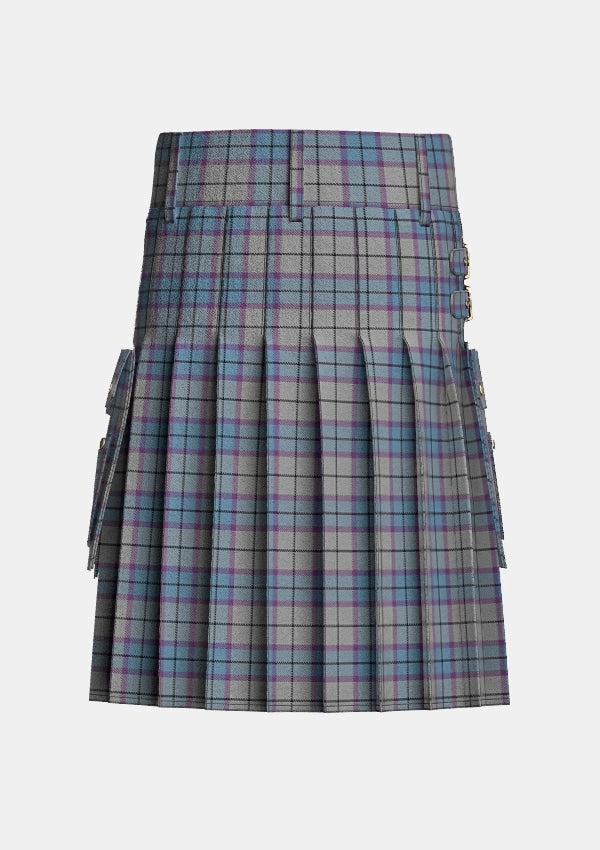 Utility_Islander_Dress_Tartan_10248_kilt_back_image_with_pleated_design_and_adjustable_buckles_for_men