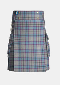 Utility_Islander_Dress_Tartan_10248_kilt_front_image_with_pleated_design_and_adjustable_buckles_for_men