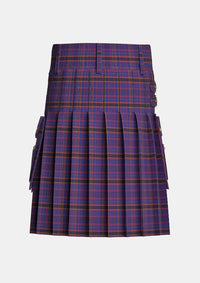 Utility_James_of_Wales_Tartan_5736_kilt_back_image_with_pleated_design_and_adjustable_buckles_for_men