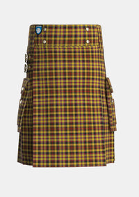 Utility_Jardine_of_Castlemilk_Tartan_1431_kilt_front_image_with_pleated_design_and_adjustable_buckles_for_men