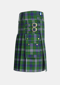 Utility_Johnston_Dress_Dalgleish_Tartan_5308_kilt_right_image_with_pleated_design_and_adjustable_buckles_for_men