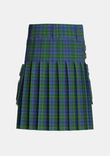 Utility_Johnstone_Johnston_Tartan_1062_kilt_back_image_with_pleated_design_and_adjustable_buckles_for_men