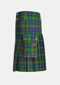 Utility_Jones_tartan_2476_kilt_left_image_with_pleated_design_and_adjustable_buckles_for_men