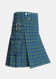 Utility_Keith_2_Tartan_253_kilt_side_image_with_pleated_design_and_adjustable_buckles_for_men