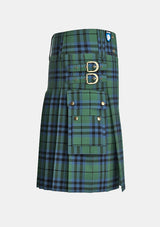 Utility_Keith_tartan_253_kilt_right_image_with_pleated_design_and_adjustable_buckles_for_men