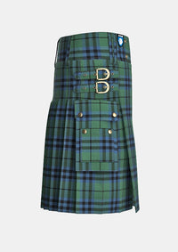 Utility_Keith_tartan_253_kilt_right_image_with_pleated_design_and_adjustable_buckles_for_men