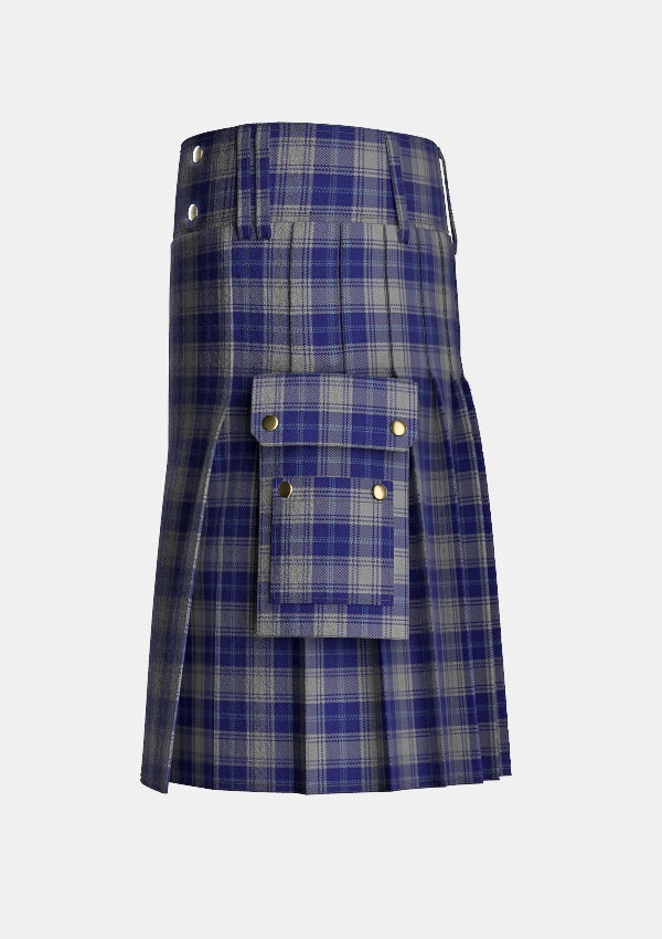 Utility_Kelvinside_Academy_7936_kilt_left_image_with_pleated_design_and_adjustable_buckles_for_men