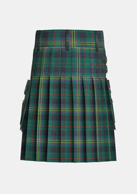 Utility_Kennedy_tartan_kilt_back_image_with_pleated_design_and_adjustable_buckles_for_men