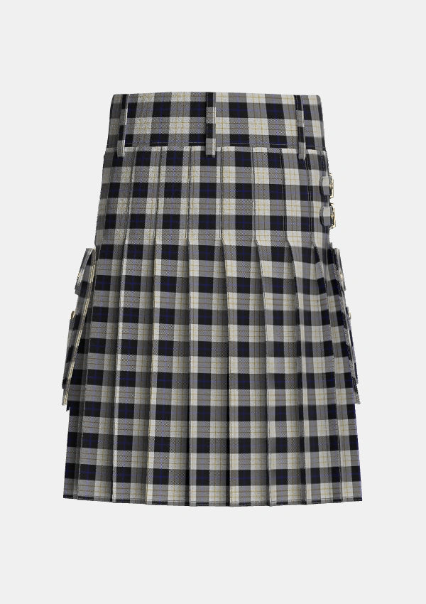 Utility_Kennison_Tartan_5336_kilt_back_image_with_pleated_design_and_adjustable_buckles_for_men
