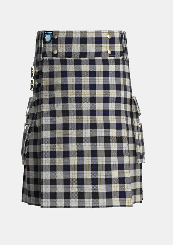 Utility_Kennison_Tartan_5336_kilt_front_image_with_pleated_design_and_adjustable_buckles_for_men