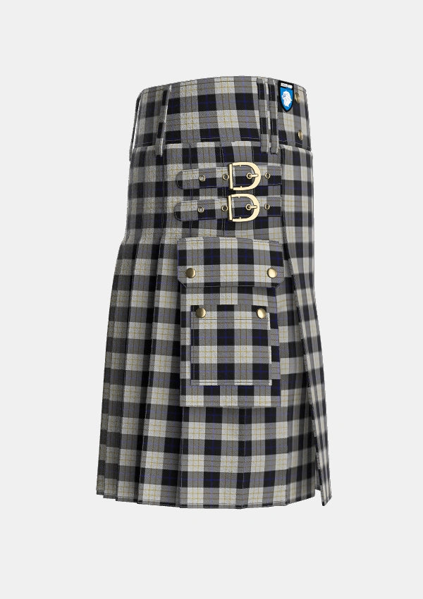 Utility_Kennison_Tartan_5336_kilt_right_image_with_pleated_design_and_adjustable_buckles_for_men
