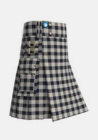 Utility_Kennison_Tartan_5336_kilt_side_image_with_pleated_design_and_adjustable_buckles_for_men