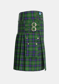Utility_Kerby_Kirby_Tartan_4113_kilt_right_image_with_pleated_design_and_adjustable_buckles_for_men