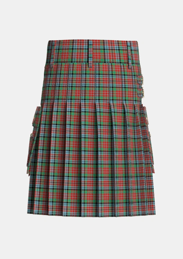 Utility_Kidd_2_Tartan_1409_kilt_back_image_with_pleated_design_and_adjustable_buckles_for_men