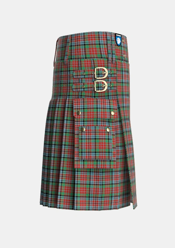 Utility_Kidd_2_Tartan_1409_kilt_right_image_with_pleated_design_and_adjustable_buckles_for_men