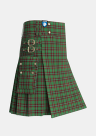 Utility_Kiernan_Tartan_1800_kilt_side_image_with_pleated_design_and_adjustable_buckles_for_men