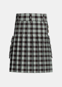 Utility_Kierson_Tartan_5346_kilt_back_image_with_pleated_design_and_adjustable_buckles_for_men