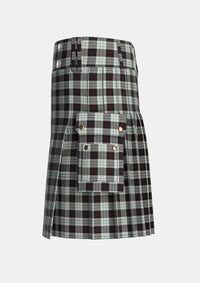 Utility_Kierson_Tartan_5346_kilt_left_image_with_pleated_design_and_adjustable_buckles_for_men