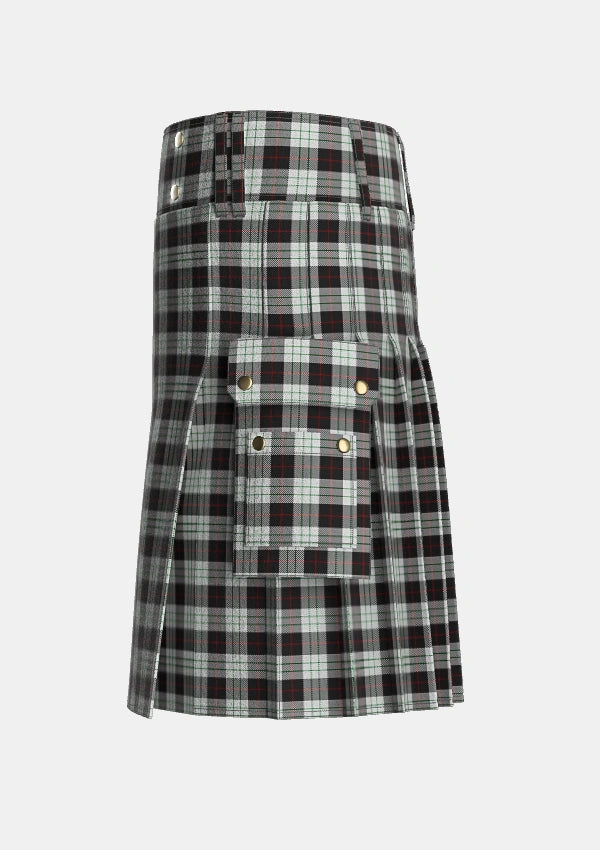 Utility_Kierson_Tartan_5346_kilt_left_image_with_pleated_design_and_adjustable_buckles_for_men