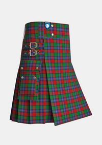 Utility_Kilgour_tartan_1979_kilt_side_image_with_pleated_design_and_adjustable_buckles_for_men