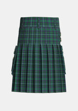 Utility_Killen_Tartan_6575_kilt_back_image_with_pleated_design_and_adjustable_buckles_for_men