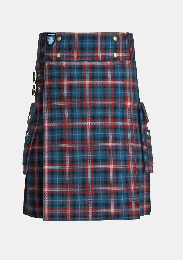 Utility_King_Alastair_Tartan_14537_kilt_front_image_with_pleated_design_and_adjustable_buckles_for_men