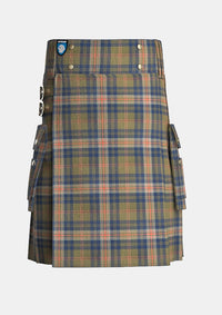 Utility_King_Charles__tartan_14030_kilt_front_image_with_pleated_design_and_adjustable_buckles_for_men