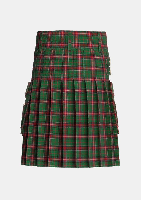 Utility_King_George_VI_Tartan_1484_kilt_back_image_with_pleated_design_and_adjustable_buckles_for_men