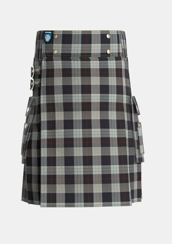 Utility_Kinnieson_Personal_Tartan_1994_kilt_front_image_with_pleated_design_and_adjustable_buckles_for_men