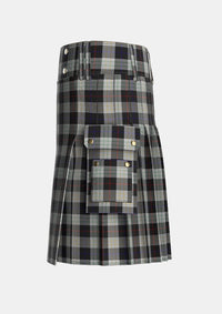 Utility_Kinnieson_Personal_Tartan_1994_kilt_left_image_with_pleated_design_and_adjustable_buckles_for_men