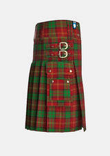 Utility_Kirk_Tartan_4229_kilt_right_image_with_pleated_design_and_adjustable_buckles_for_men