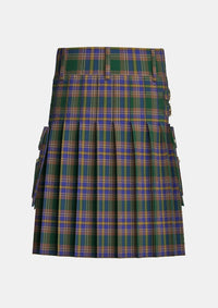 Utility_Knox_tartan_7555_kilt_back_image_with_pleated_design_and_adjustable_buckles_for_men