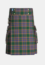 Utility_Knox_tartan_7555_kilt_front_image_with_pleated_design_and_adjustable_buckles_for_men