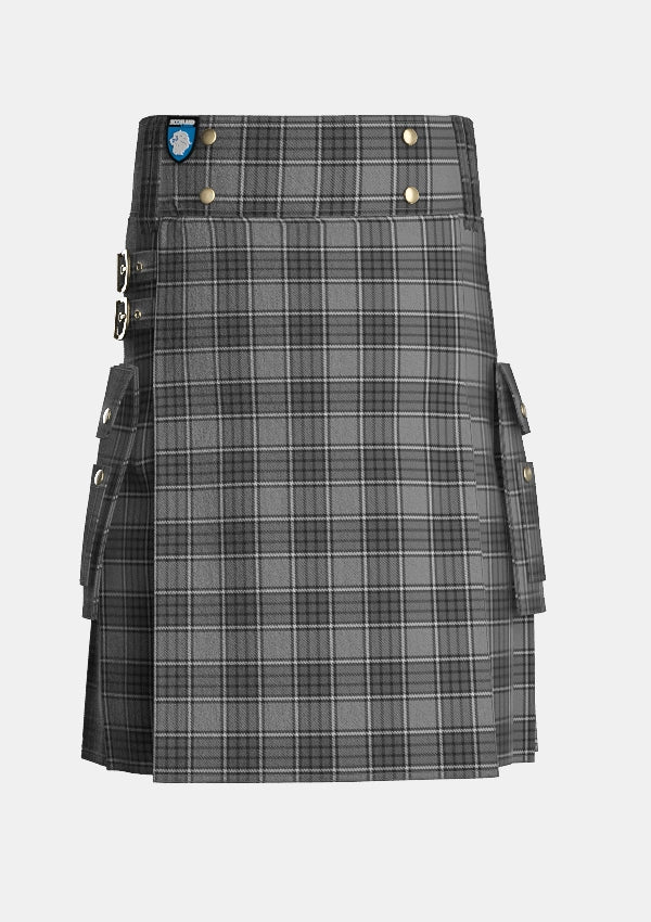 Utility_Kyle_Tartan_1288_kilt_front_image_with_pleated_design_and_adjustable_buckles_for_men